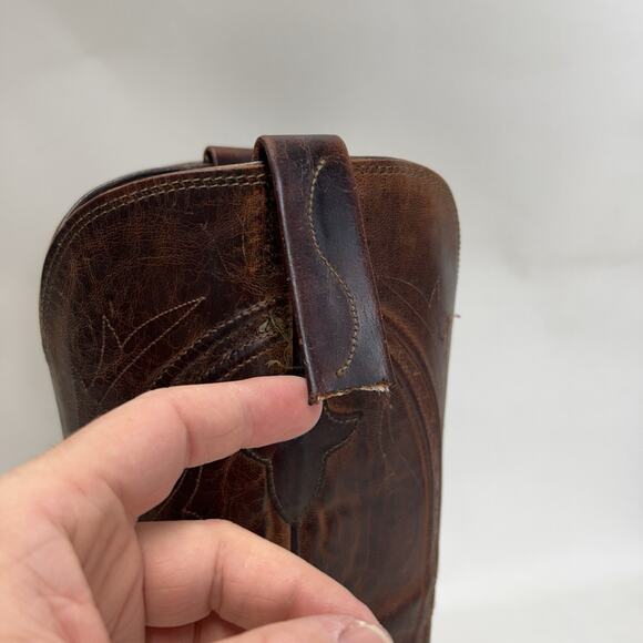 Vintage Lucchese Western Cowboy Boots Goat “Brown” main image 13
